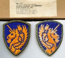 13th AIRBORNE CORPS DIVISION PATCH WW2 ERA FROM BOX DATED 1945 picture