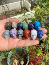 100pcs Wholesale Natural Mixed Quartz Skull Carving Crystal Skull Reiki Healing picture