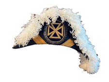Vintage Knights Templar Chapeau Past Grand Commander Curved Freemason Ha G2U picture