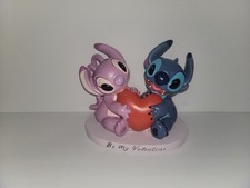 Lilo And STITCH Be My Valentine Heart Statue Figure Disney Decor picture