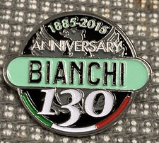 Bianchi Bicycles 130th Anniversary Pin 1885 - 2015 (1” Pin) picture