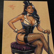 Zatanna DC Art Print Signed 8.5x11 | Art by Keyeske picture