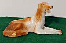 Antique Royal Dux Borzoi Wolfhound Dog Figurine 