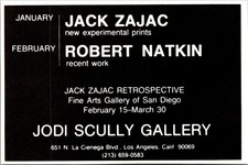 Jodi Scully Gallery Jack Zajac Los Angeles CA 1975 Ad TAK5-M11 picture