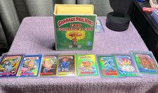 1980’s VTG GPK Collector Case,8 RARE Serial Number Stamped Cards Refractors READ picture