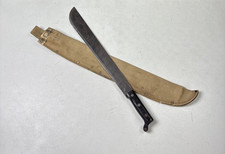 WWII WW2 US Machete US 1943 SWI & USN Mk1 Canvas Scabbard picture