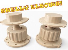 Set of 2 Posable Articulating Elbow Joints For 12 foot Skeleton Skelly Halloween picture