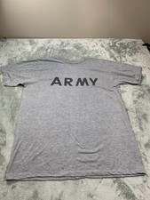 Unicor U.S. Army IPFU Physical Uniform Training T-Shirt Men's Gray Logo Graphic picture