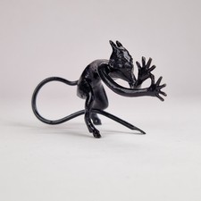 Vintage Soviet Cast Iron Figurine Imp Devil Mephistopheles Demon Kasli USSR picture