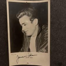 Vintage James Dean Signature Original Autograph Cinema Postcard picture