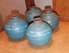 4 US Vietnam War Era Practice Hand Dummy cast iron vintage blue picture