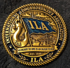 International Longshoremen’s Association ILA Challenge Coin Medallion EST 1892 picture