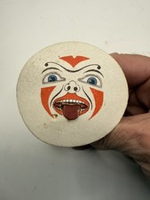 RARE Antique Halloween Toy with Ghoul Face & Mechanical Tongue, Germany 1910-20s picture