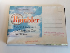 Vtg 1962 Rambler Fold Out Poster Brochure  Dealership Sales Automobile Car  Ohio picture