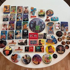 Vintage 90s Movie Promo Pinback Button Lot Disney Toy Story TMNT Star Wars VHS picture