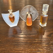 Lot of 3 Vntg Mini Perfumes 2 Lalique 4.5ml + Giorgio Beverly Hills 3.5ml picture