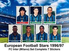 1996/97 Panini European Football Stars FC Inter Complete Set (7) Zanetti Ince picture