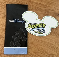 Inaugural Dopey Challenge 2014 Mickey Ear Sticker & runDisney 2014-2015 Booklet picture