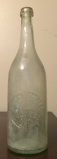 Antique The Dick Brewery Aqua Glass Beer Blob Top Bottle Bucyrus, Ohio OH 12