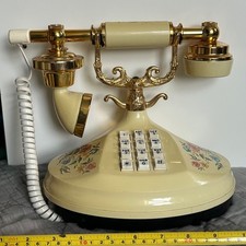 Vintage 1973 The Empress Telephone American Telecommunications Corp Floral Push picture