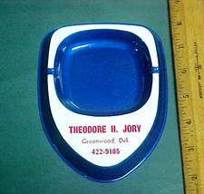 Vintage 1970's Theodore H. Jory Greenwood Delaware Metal Ash Tray Sussex County picture