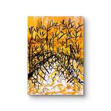 Sunset On The Trail Abstract Expressionist Original Watercolor Painting ACEO picture
