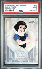 SNOW WHITE 2023 TOPPS CHROME DISNEY 100 FIRST YEAR REFRACTOR #66 PSA 9 MINT picture