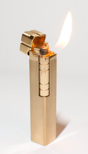 Vintage Classic Style Butane Lighter - Soft Torch Flame - Side Scroll Ignition picture