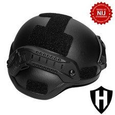 Level IIIA 3A ballistic helmet MICH, made with Kevlar - better straps & video picture