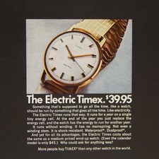 TIMEX ELECTRIC WATCH MAGAZINE ADVERTISEMENT 1969 (A) picture