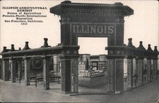 San Francisco, California CA 1915 PPIE Illinois Agricultural Exhibit Palace of picture