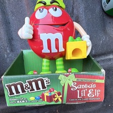 M&M's Limited Edition Santa's Lil' Elf Candy Dispenser - Red Green Yellow picture