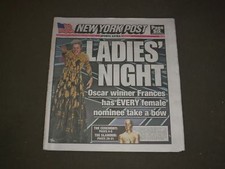 2018 MARCH 5 NEW YORK POST NEWSPAPER - FRANCES MCDORMAND WINS OSCAR - #METOO ERA picture