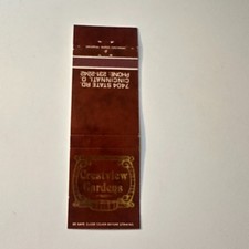 Crestview Gardens Cincinnati OH Vintage Matchbook Cover 5MB123-4 picture