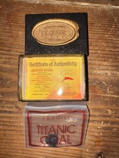 RMS Titanic Authentic Coal 2000 Recovery Expedition Centennial 1912-2012 COA Box picture