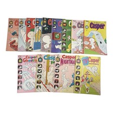 Casper The Friendly Ghost Comic Lot of 13 Harvey Comics Vintage 1963-1977 picture