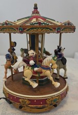 Vintage 1996 Mickey-Go-Round Carousel Animated Figures 50 Holiday & Other songs picture
