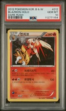 Pokemon Blaziken Cosmos PSA 10 Holo 12 BW8 Dark Rush Korean POP 2 picture