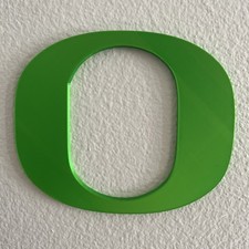 Oregon Ducks Custom 3D Printed Man Cave Wall Art  shop desk 6 1/2 x 5 1/2 in picture