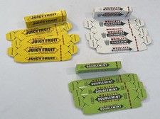12 Vintage Wrigley’s Gum Dummy Display Boxes Juicy Fruit Spearmint New Old Stock picture