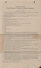 VNTG ANTIQUE Property Assessment 1908 #509 East Highlands Signed 12/27/1907 picture