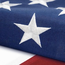 American Flag 2x3 Luxury Embroidered Star Double Sided Heavy Duty Nylon Outdoor picture