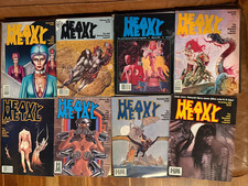 Vintage 1981 Heavy Metal Magazines Lot of 8 Jan-May & Oct-Dec Adult Fantasy picture