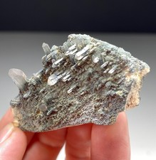 RARE LATTICE QUARTZ (“GITTERQUARZ”) WITH SCHORL ON FELDSPAR FROM ERONGO, NAMIBIA picture