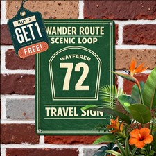 California Coastal Highway Sign Vintage Pacific Road Travel Metal Plaque 8x12 picture