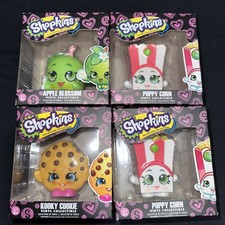 Lot of 4 Funko Shopkins Vinyl Collectibles Apple Blossom, Poppy Corn & Kooky picture