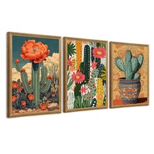 Ovczax Mexican Wall Art Cactus Decor Wall Art Southwestern Decor 16x 12in | S... picture