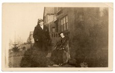 Snapshot of a 1930s Stylish Couple - Cool Fashion, Dated 1934 picture
