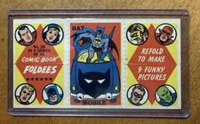 1966 Topps Foldees #24 Batman in Batmobile, Nice picture