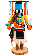 Ben Seciwa Zuni Long Horned Partner Katsina Kachina Doll Signed 12